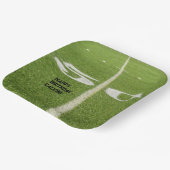 Teen Birthday 50 Yard Line Football Field Pappteller (Gewinkelt)