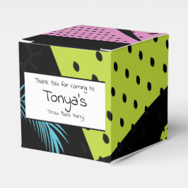 Teen Birthday 80er 90s Neon Tropical Gevor Box Geschenkschachtel