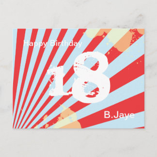 Teen Birthday Party Einladung/Danke | Postkarte