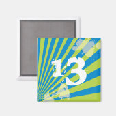 Teen Birthday Party Gefallen | Magnet (Vorderseite/Rückseite)