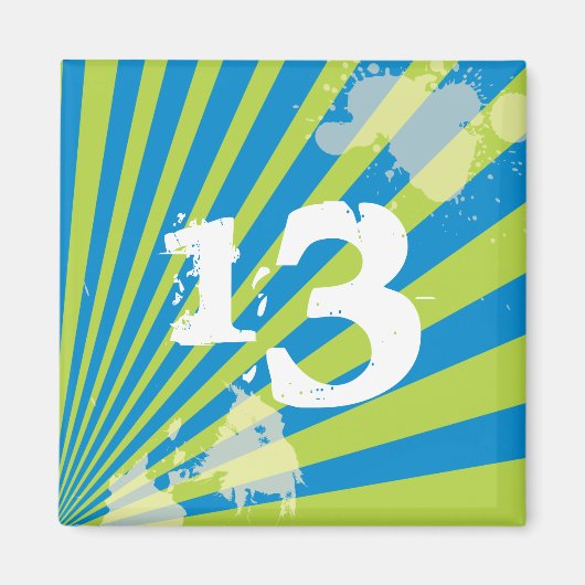 Teen Birthday Party Gefallen | Magnet (Vorne)