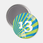 Teen Birthday Party Gefallen | Magnet (Vorderseite/Rückseite)