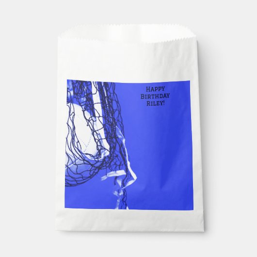 Teen Bold Blue Net & Volleyball Sports Geschenktütchen (Vorderseite)