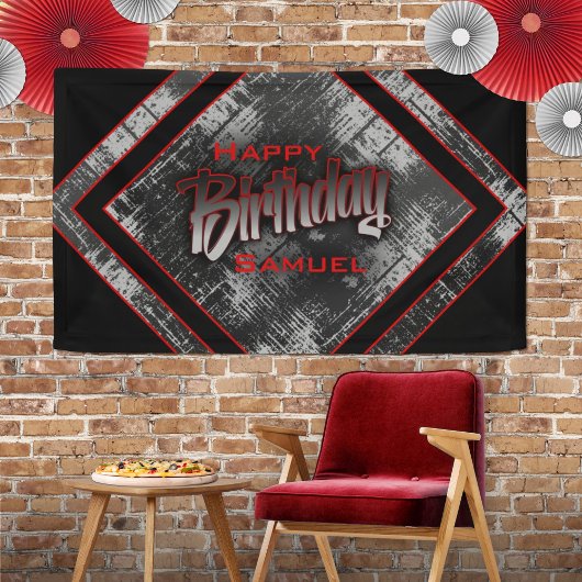 Teen Boy Birthday Banner