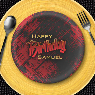 Teen Boy Birthday Pappteller