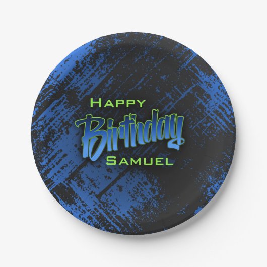 Teen Boy Birthday Pappteller (Vorderseite)