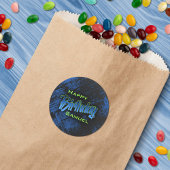 Teen Boy Birthday Runder Aufkleber