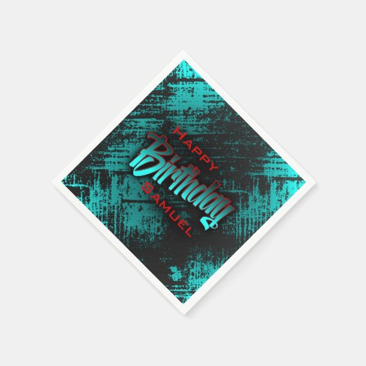 Teen Boy Birthday Serviette (Ecke)