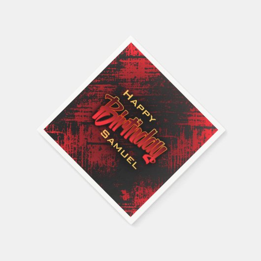 Teen Boy Birthday Serviette (Ecke)