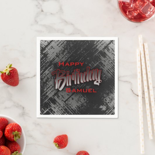 Teen Boy Birthday Serviette (Beispiel)