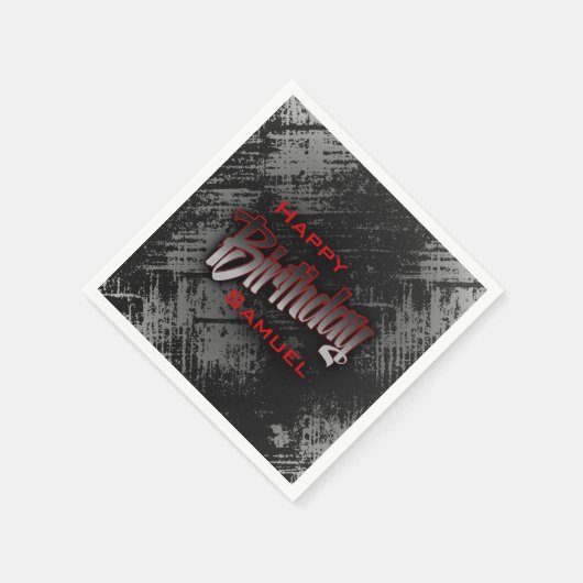 Teen Boy Birthday Serviette (Ecke)