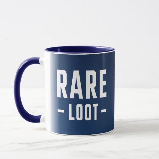 Teen Boy Gamer Rare Loot Dark Blue Slogan Tasse (Links)