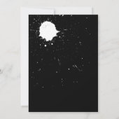 Teen Boy Party Einladung | Gelb (Rückseite)