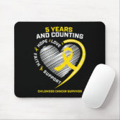 Teen Boys Girls Kinder 5 Jahre Gold Kinderkrebs Mousepad (Mit Mouse)