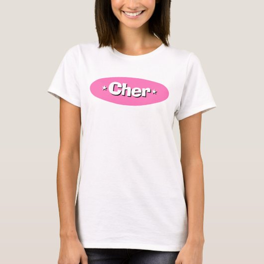 Teen Comedy 90er Jahre Film Pink Weißes Logo T-Shirt (Vorderseite)