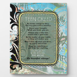 Teen Creed Fotoplatte