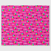 Teen Dream Cheerleader Pattern Geschenkpapier (Flach)