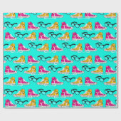 Teen Dream Cheerleader Pattern Geschenkpapier (Flach)