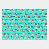 Teen Dream Cheerleader Pattern Geschenkpapier Set (Vorderseite 2)