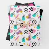 Teen Dream Cheerleader Pattern Geschenkpapier Set (Beispiel)