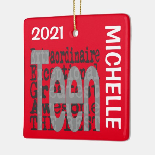 Teen Extraordinaire CUSTOM Keramik Ornament (Links)