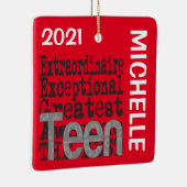 Teen Extraordinaire CUSTOM Keramikornament (Rechts)