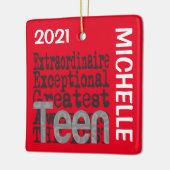 Teen Extraordinaire CUSTOM Keramikornament (Links)