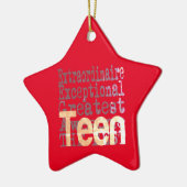 Teen Extraordinaire Keramik Ornament (Links)