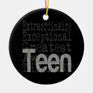 Teen Extraordinaire Keramikornament