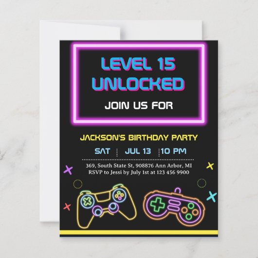 Teen Gaming Gamer Boy Video Game Player (Vorderseite)