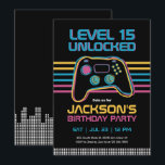 Teen Gaming Gamer Boy Video Game Player Geburtstag Einladung<br><div class="desc">Cooles und phantastisches Design für Jugendliche,  Jungen oder Mädchen,  die Videospiele,  Konsolenspiele oder PC-Gaming Liebe spielen. Ideal für Gamer-Thema Geburtstagsparty. Sie können die Formulierung an andere Anlässe anpassen.</div>