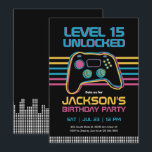 Teen Gaming Gamer Boy Video Game Player Geburtstag Einladung<br><div class="desc">Cooles und phantastisches Design für Jugendliche,  Jungen oder Mädchen,  die Videospiele,  Konsolenspiele oder PC-Gaming Liebe spielen. Ideal für Gamer-Thema Geburtstagsparty. Sie können die Formulierung an andere Anlässe anpassen.</div>