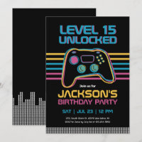 Teen Gaming Gamer Boy Video Game Player Geburtstag