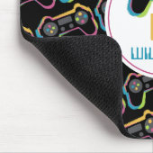 Teen Gaming Gamer Video Game Kids Monogram Mousepad (Ecke)