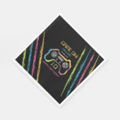 Teen Gaming Gamer Video Game Player Birthday Serviette (Ecke)