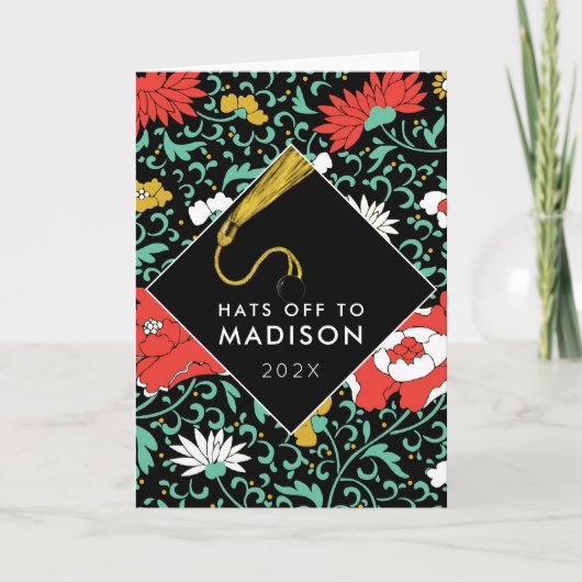 Teen Girl Abschluss Card Karte (Vorderseite)