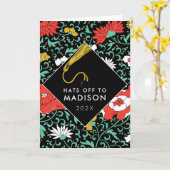 Teen Girl Abschluss Card Karte (Gelbe Blume)