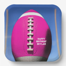 Teen Girl Blue Sky Goal Post Pink Football