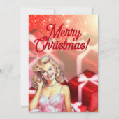 Teen Girl Feiertagskarte (Vorderseite)