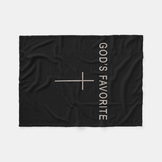 Teen Girl God's Favorite Christian Minimalist Todd Fleecedecke (Vorderseite (Horizontal))