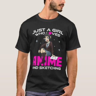 Teen Girls Anime - Nur ein Mädchen, das Anime und  T-Shirt