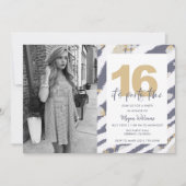 Teen Girls Foto 16. Geburtstagsparty Einladung (Vorderseite)