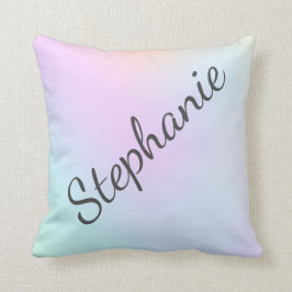 Teen Girls Ombre Lila Blue Aqua Kissen