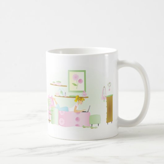 Teen Girl's Room Kaffeetasse (Rechts)