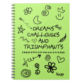 Teen Journal mit Doodles Notizblock