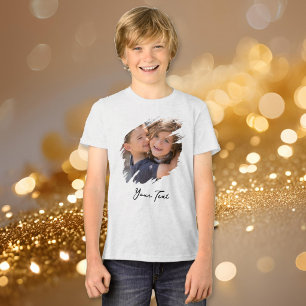 Teen Kleinkind Kinder Foto Jungen Weich Baumwolle Tri-Blend Shirt
