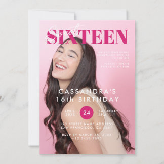 Teen Magazine Cover 16 . Geburtstag Geburtstag Einladung