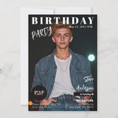 Teen Magazine Cover Birthday Einladung (Vorderseite)
