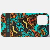 Teen Moderner Abstrakter Spaß Aquamarine, maßgesch Case-Mate iPhone Hülle (Rückseite (Horizontal))