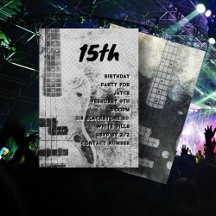 Teen Son Birthday Grunge Guitar